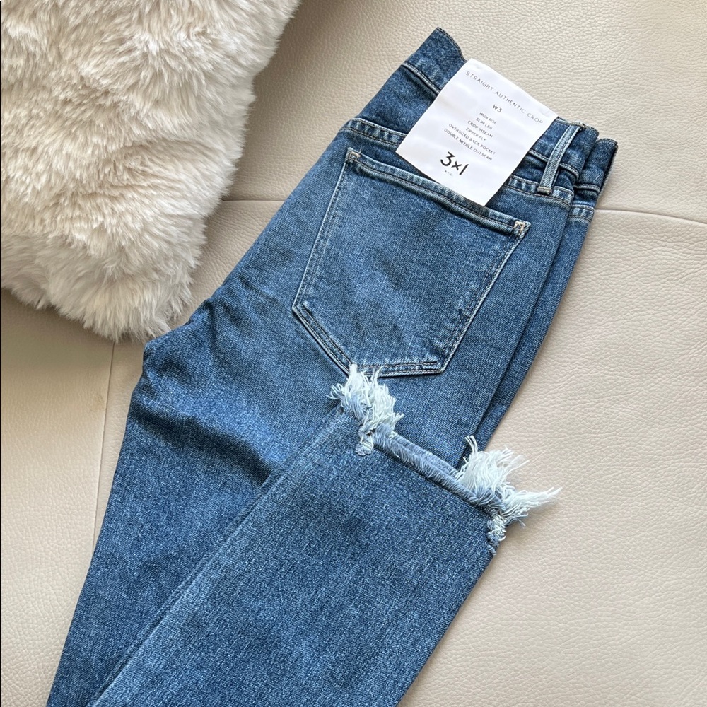 NWT - 3x1 Women's Straight Authentic Crop W3 Jeans 👍❤